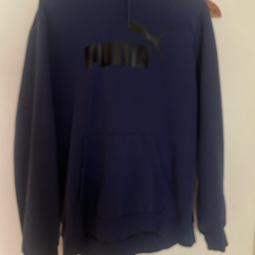Mens Puma Blue Hoodie